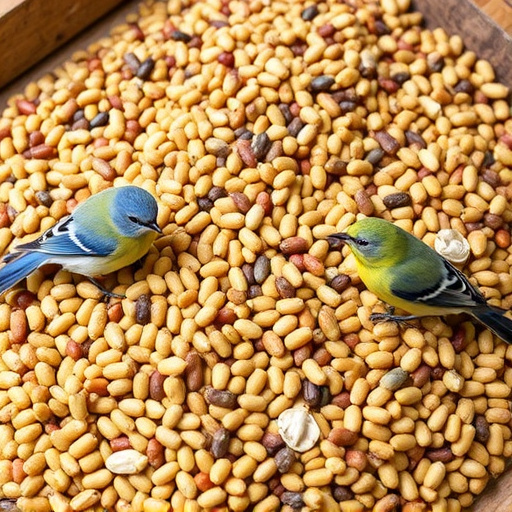 Selection of fine seeds for songbirds