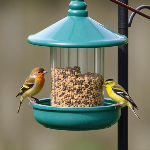 Selective feeding station for small birds