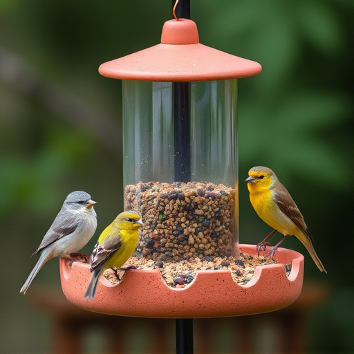 Selective feeding station for small birds