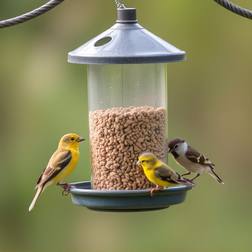 Selective feeding station for small birds