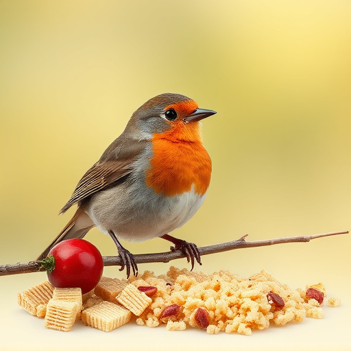 Soft food blend ideal for robins