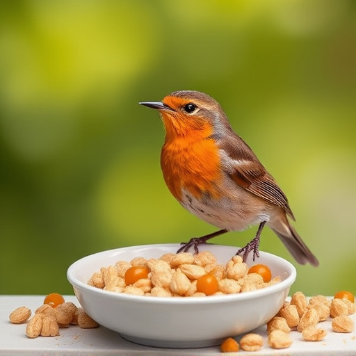 Soft food blend ideal for robins