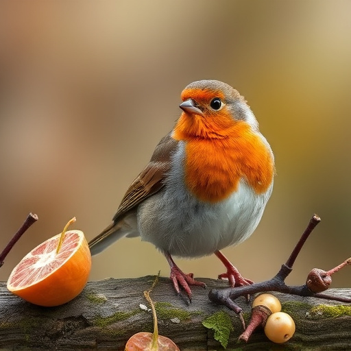 Soft food blend ideal for robins