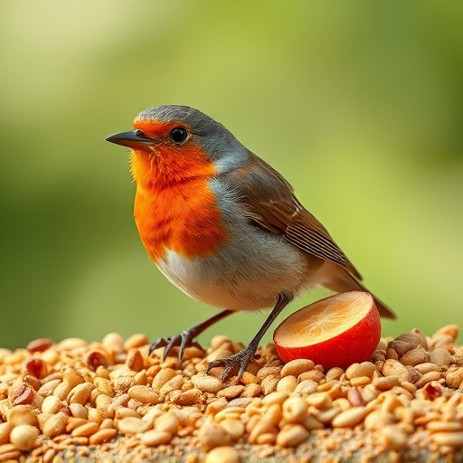 Soft food blend ideal for robins