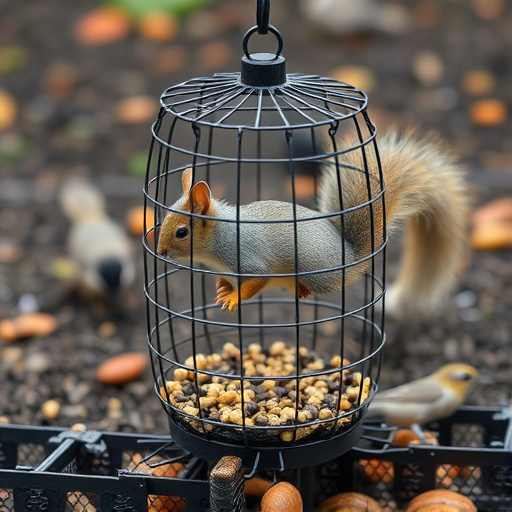 Deter Pigeons: Caged Ground Feeders for Safe Bird Eating