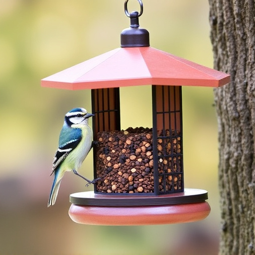 Sturdy bird feeder with anti-squirrel design