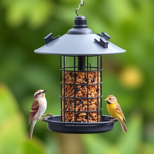 Sturdy bird feeder with anti-squirrel design