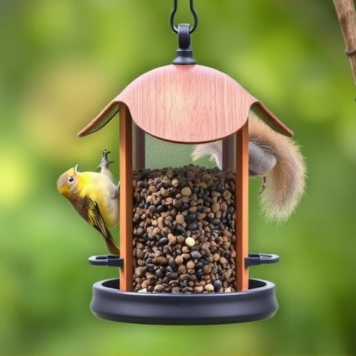Sturdy bird feeder with anti-squirrel design