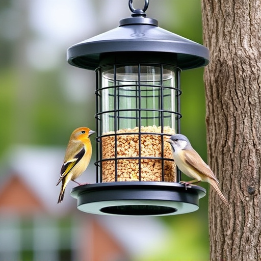 Sturdy bird feeder with anti-squirrel design