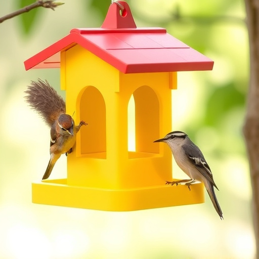 Sturdy bird feeder with anti-squirrel design