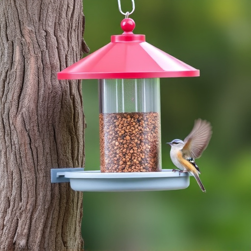 Sturdy bird feeder with anti-squirrel design