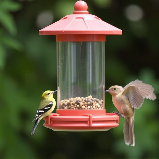 Sturdy bird feeder with anti-squirrel design