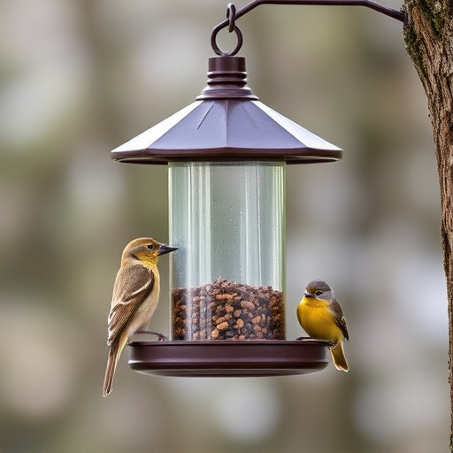 Sturdy bird feeder with anti-squirrel design