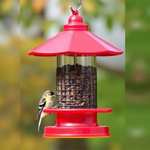 Sturdy bird feeder with anti-squirrel design