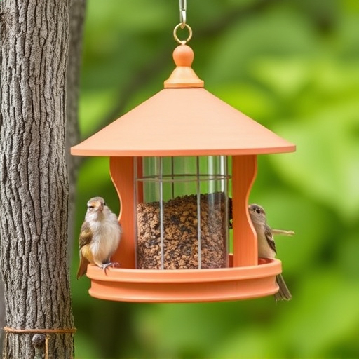 Sturdy bird feeder with anti-squirrel design