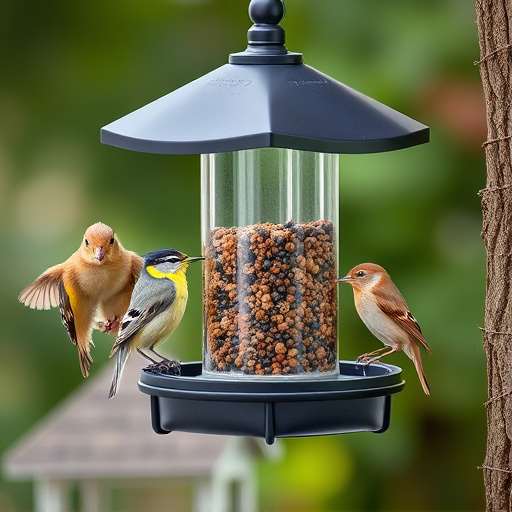 Sturdy bird feeder with anti-squirrel design