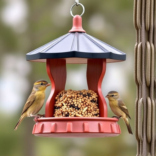 Sturdy bird feeder with anti-squirrel design