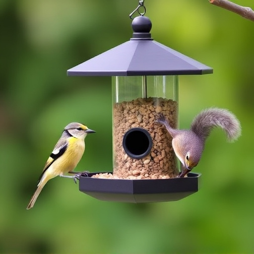 Sturdy bird feeder with anti-squirrel design
