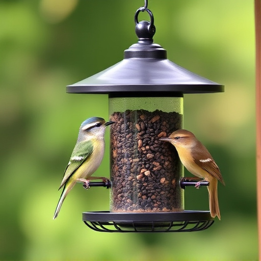 Sturdy bird feeder with anti-squirrel design