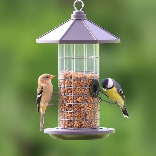 Sturdy bird feeder with anti-squirrel design