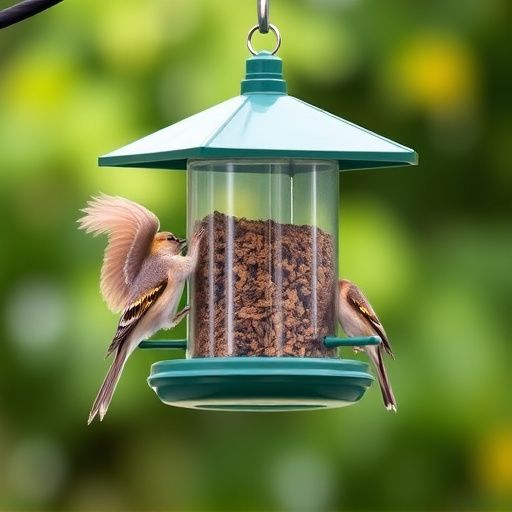Sturdy bird feeder with anti-squirrel design