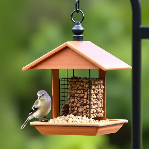 Sturdy bird feeder with anti-squirrel design