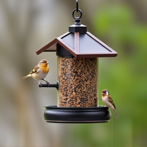 Sturdy bird feeder with anti-squirrel design