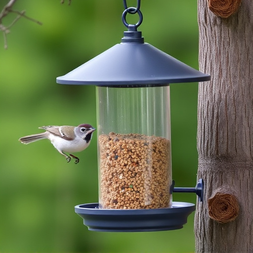 Sturdy bird feeder with anti-squirrel design