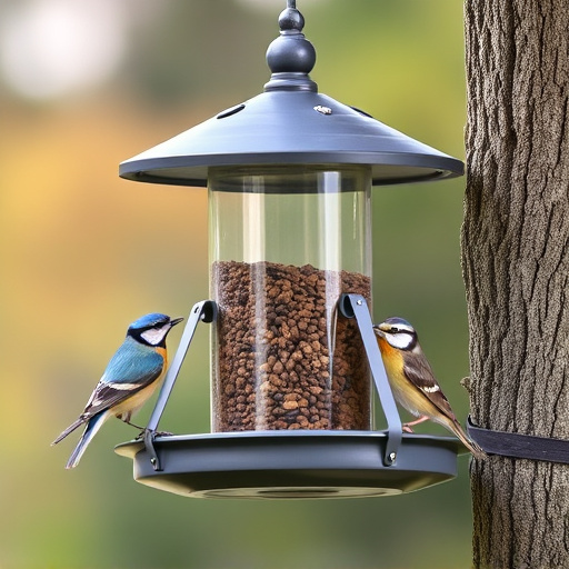 Sturdy bird feeder with anti-squirrel design