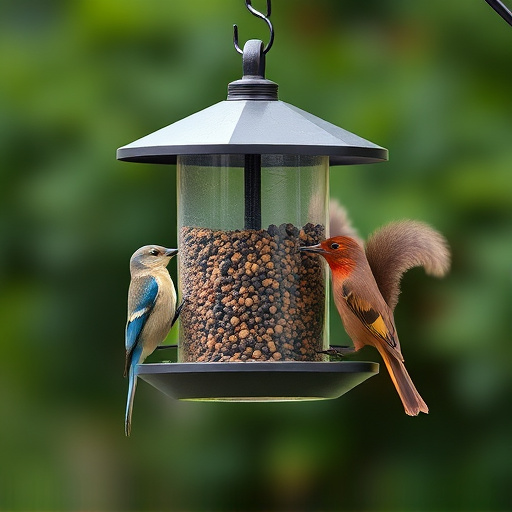 Sturdy bird feeder with anti-squirrel design