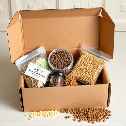 Subscription box with seeds and pellets