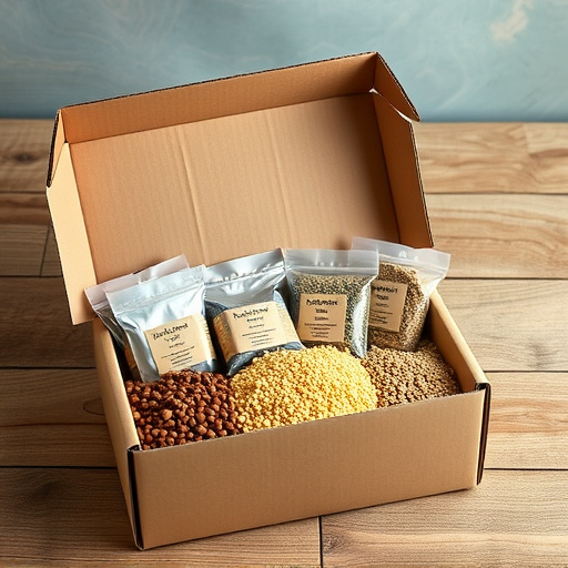 Subscription box with seeds and pellets