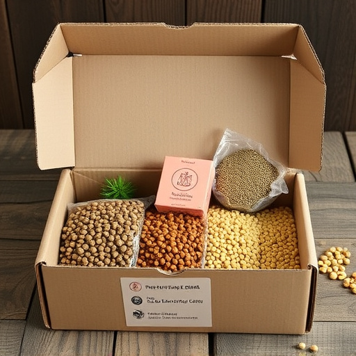 Subscription box with seeds and pellets