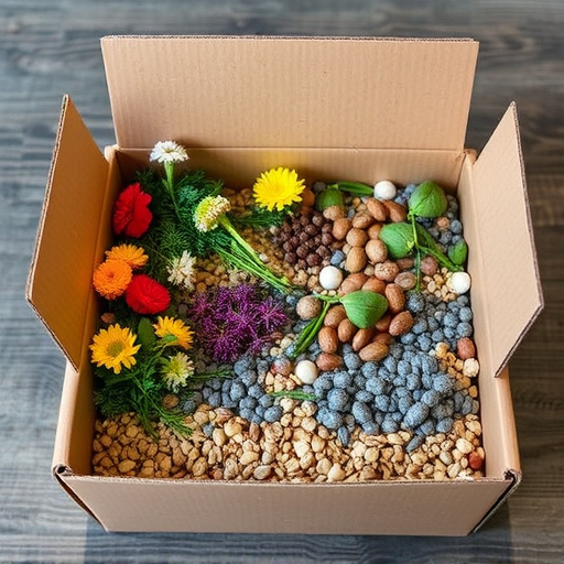 Suet and seed mix in delivery box