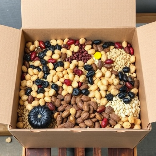 Suet and seed mix in delivery box