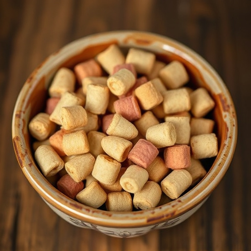 Suet pellets in a ceramic bowl