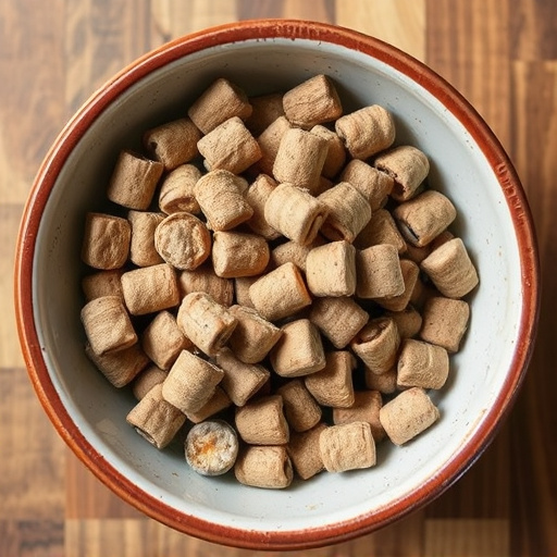 Suet pellets in a ceramic bowl