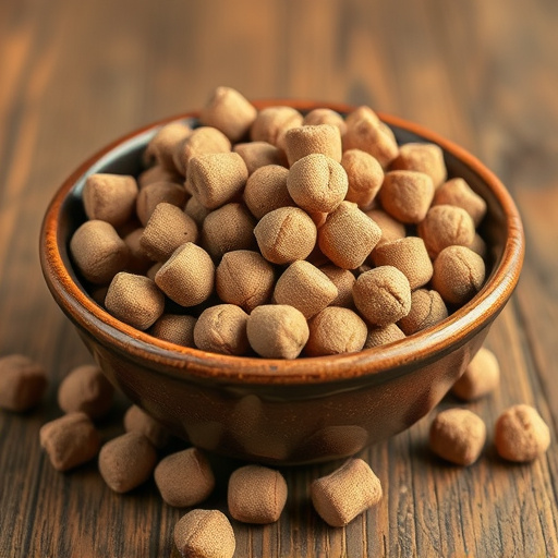 Suet pellets in a ceramic bowl