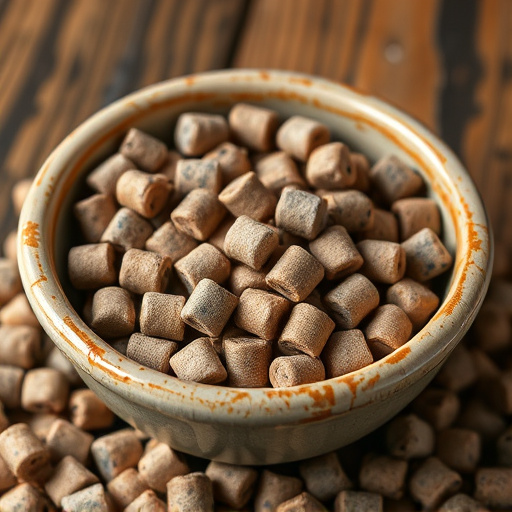 Suet pellets in a ceramic bowl