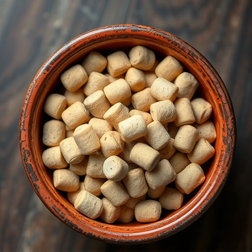 Suet pellets in a ceramic bowl
