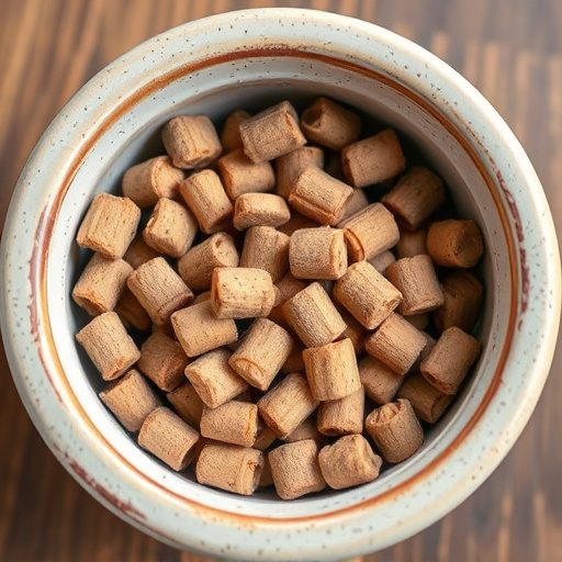 Suet pellets in a ceramic bowl