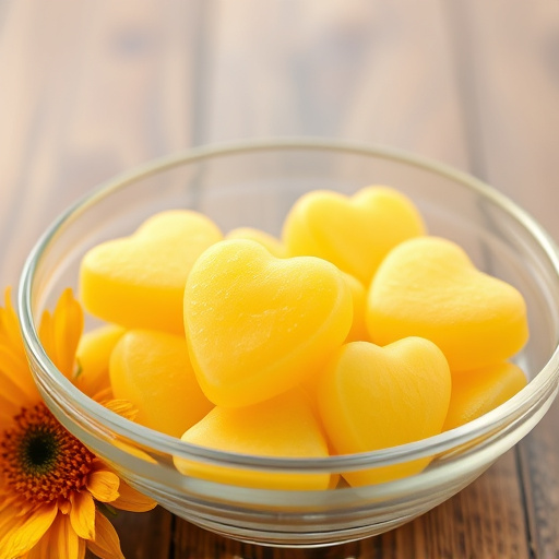 Sunflower hearts in a clear dish
