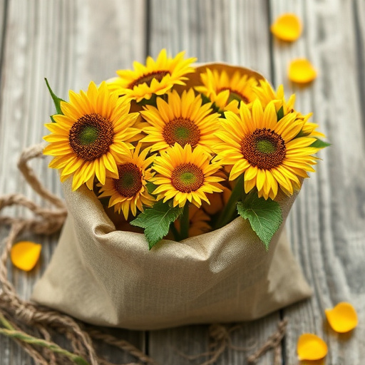 sunflower hearts in paper sack
