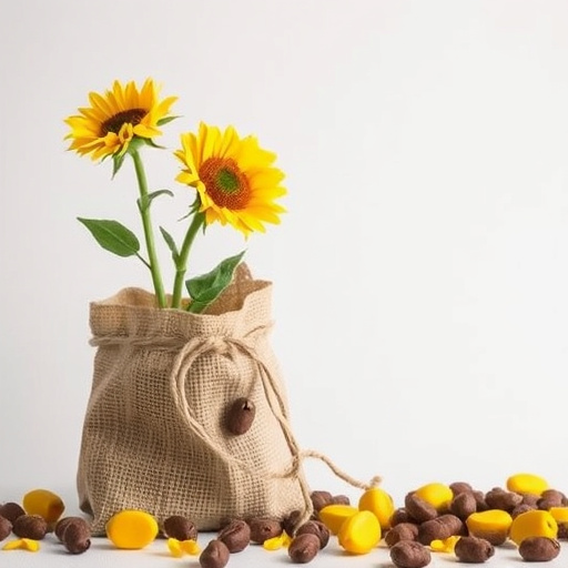 sunflower hearts in paper sack