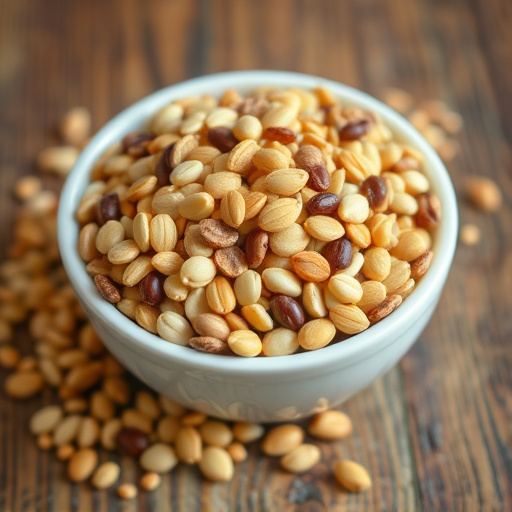 Sunflower seeds and grains mix