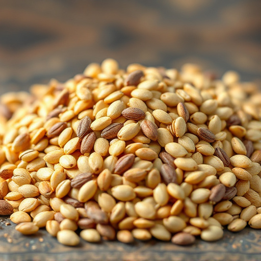 Sunflower seeds and grains mix