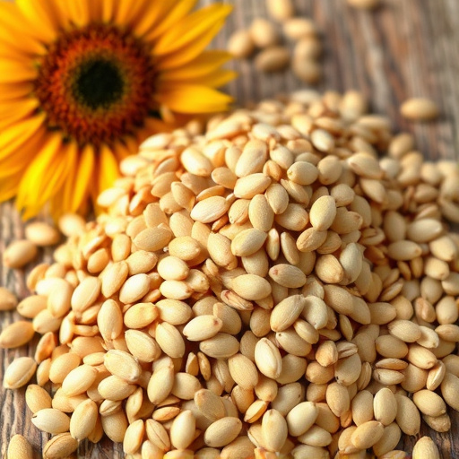 Sunflower seeds and grains mix