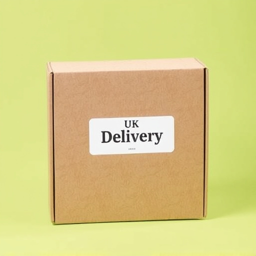 UK delivery box with bird seed label