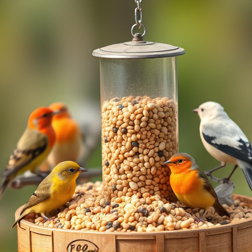 Variety of bird feed on website