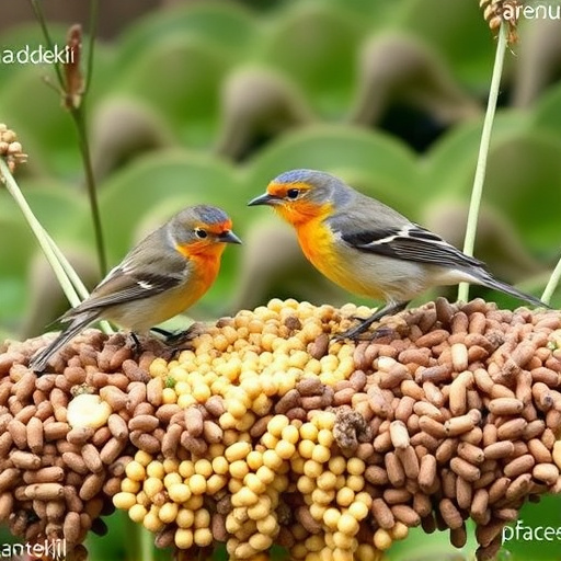 Variety of seeds for small garden birds